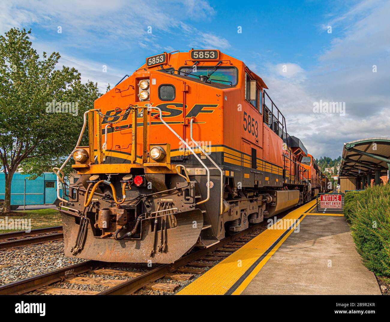 Locomotiva BNSF Foto Stock