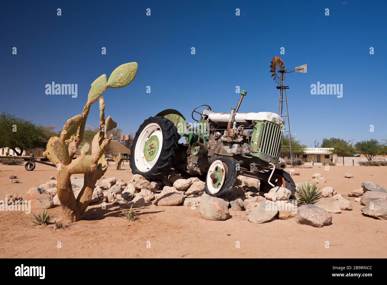 Auto Wreck a Solitaire, Namib Naukluft Park, Namibia Foto Stock