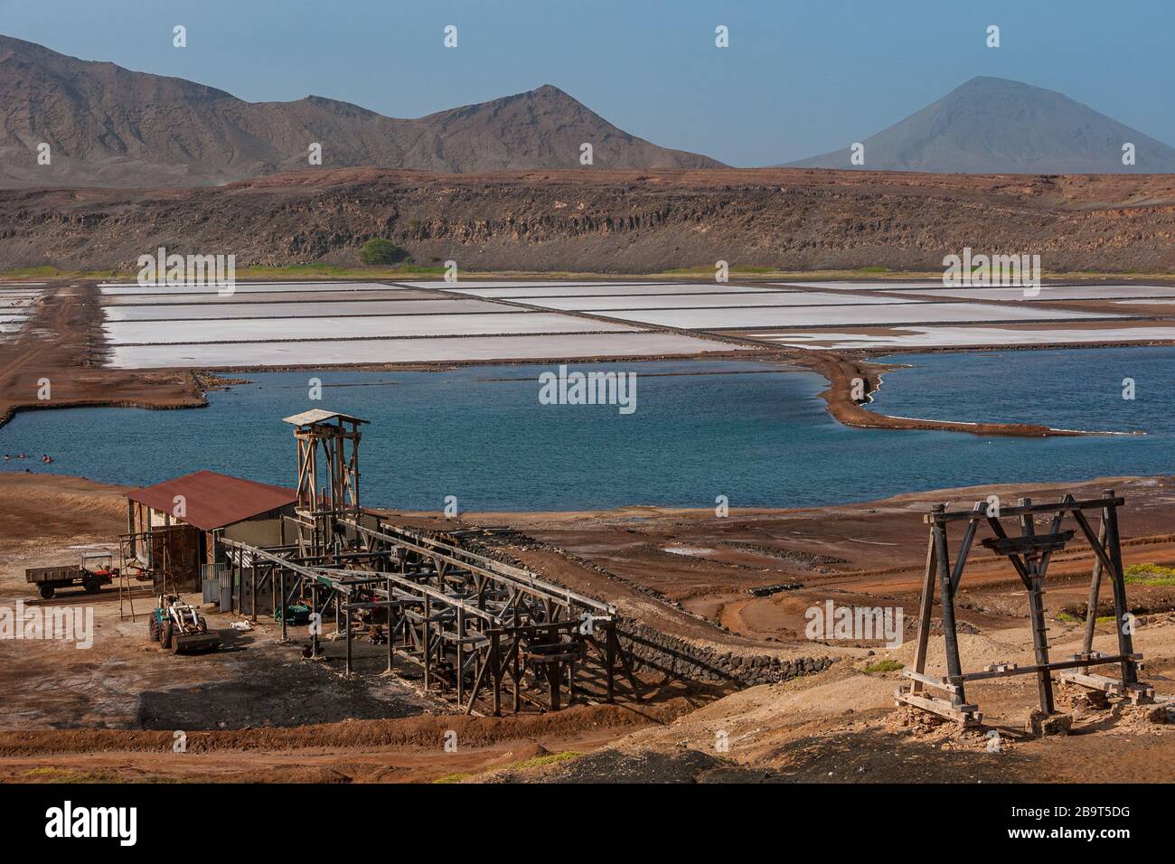 Acqua salata sulle isole di capo verde Foto Stock