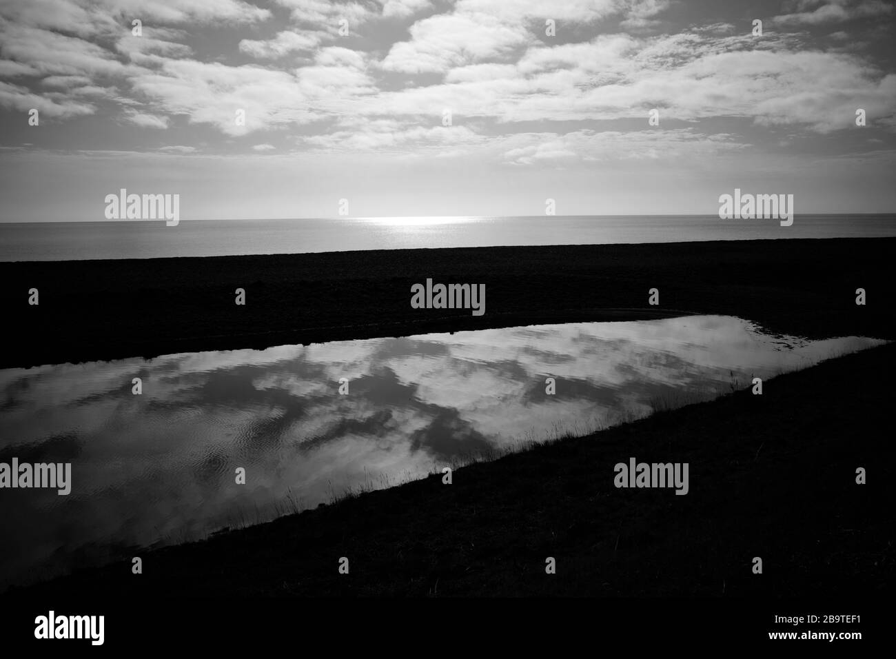 Costa del Mare del Nord Bawdsey Suffolk in Inghilterra Foto Stock