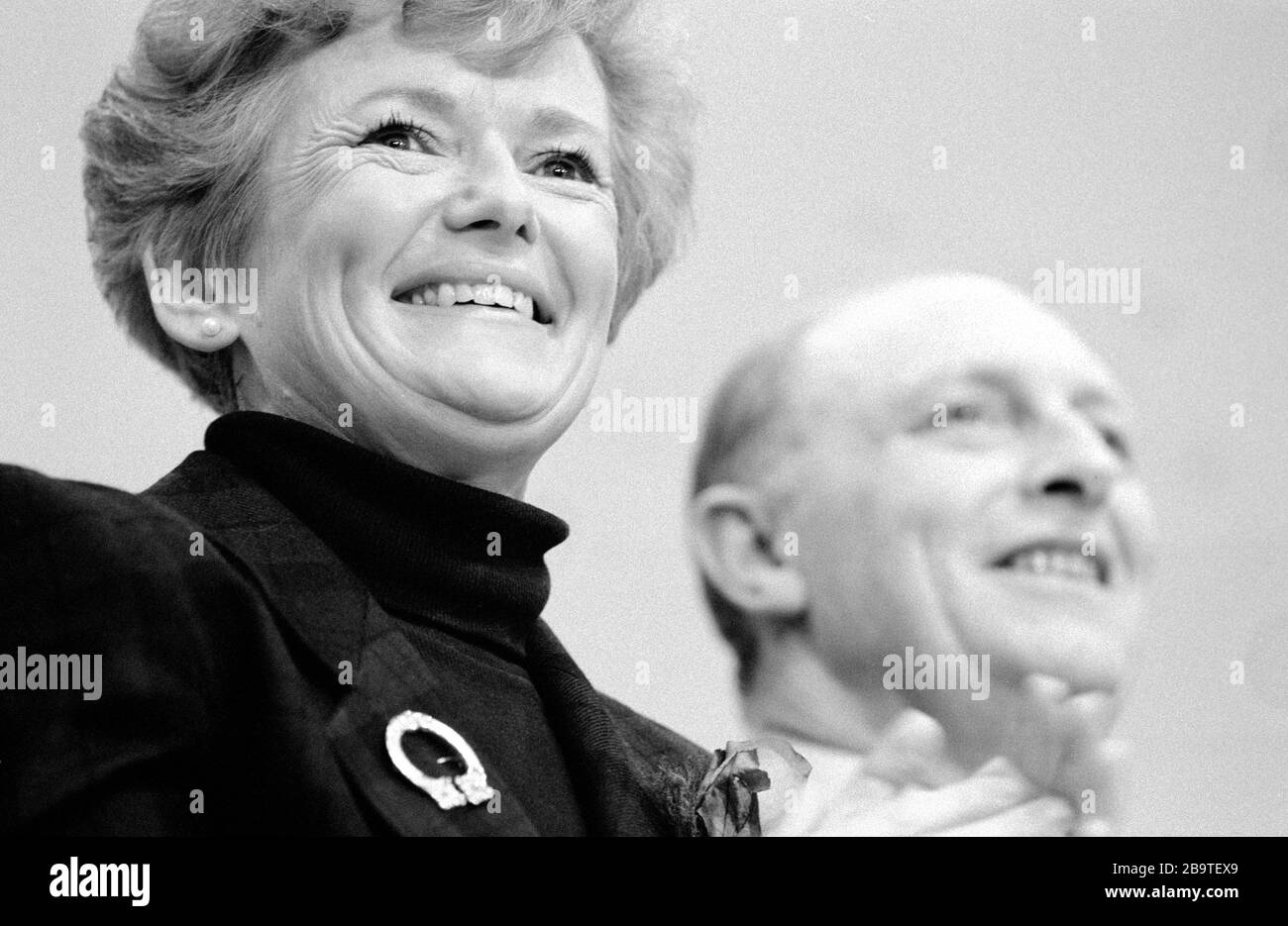 Neil e Glenys Kinnock, ex leader del Partito laburista, Regno Unito. Foto Stock