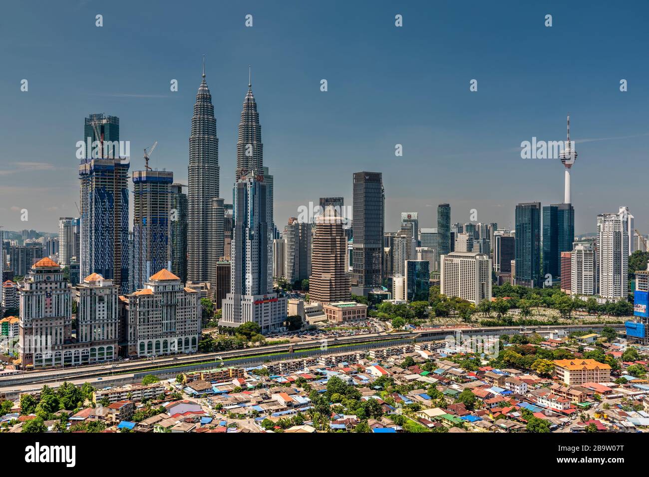 Lo skyline della citta', Kuala Lumpur, Malesia Foto Stock