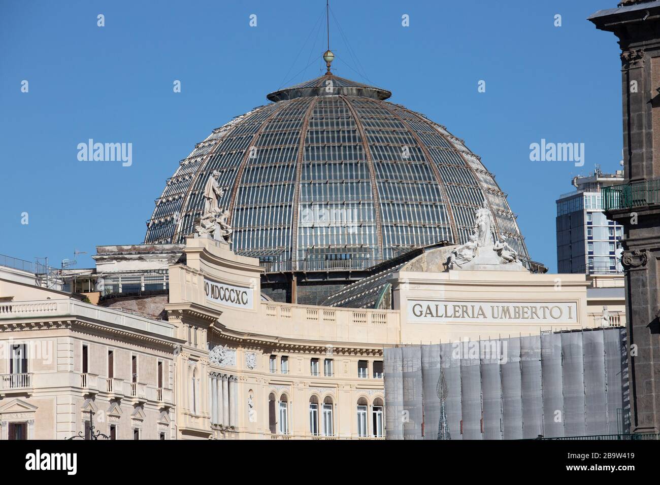 Galleria Umberto I di Napoli, Italia Foto Stock