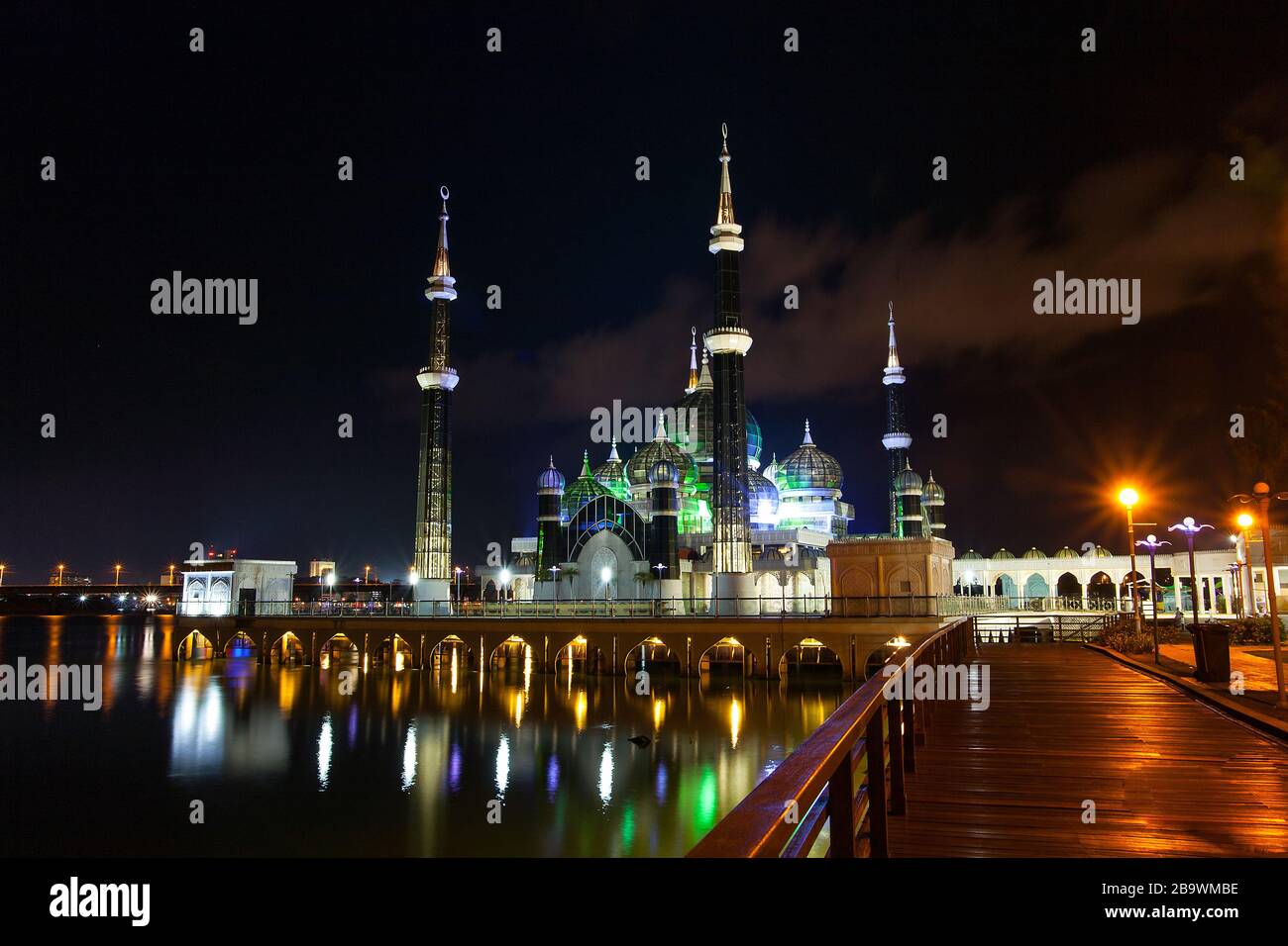 La moschea di cristallo a Kuala Terengganu, Malaysia Foto Stock