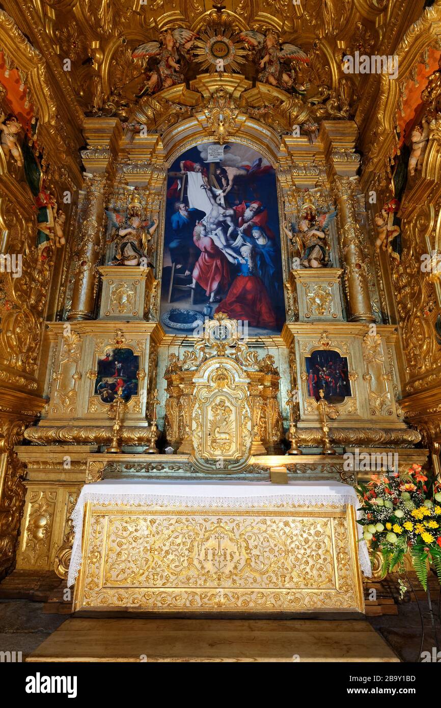 San Martino di Tibaes Monastero, Cappella del Santissimo Sacramento, Braga, Minho, Portogallo Foto Stock