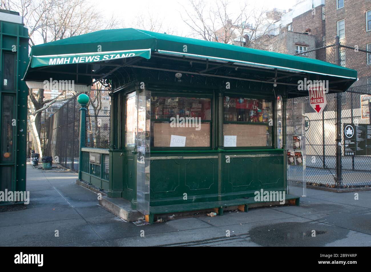 COVID-19 impatto dei virus sulla città di New York Marzo 2020 Foto Stock