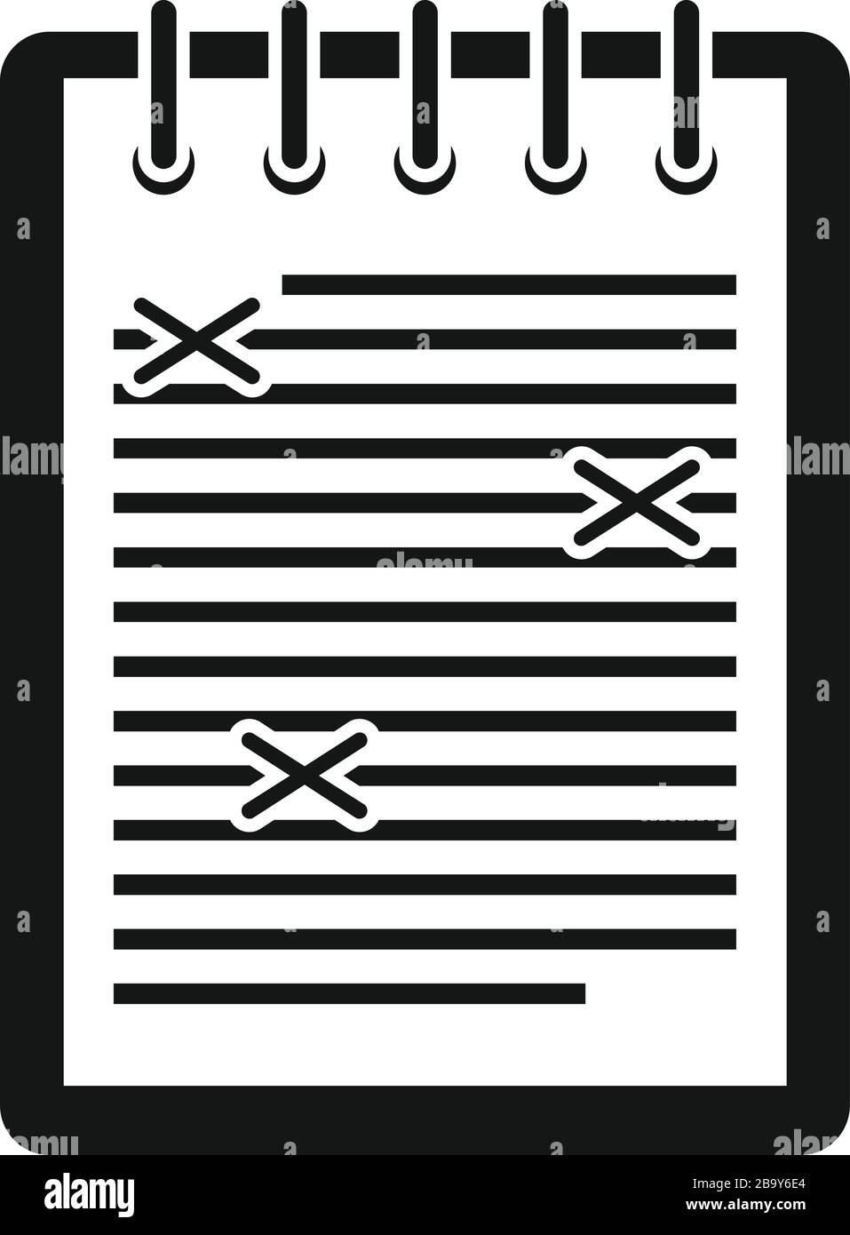 Icona Editor revisione. Semplice illustrazione dell'icona vettoriale dell'editor di revisione per il web design isolato su sfondo bianco Illustrazione Vettoriale