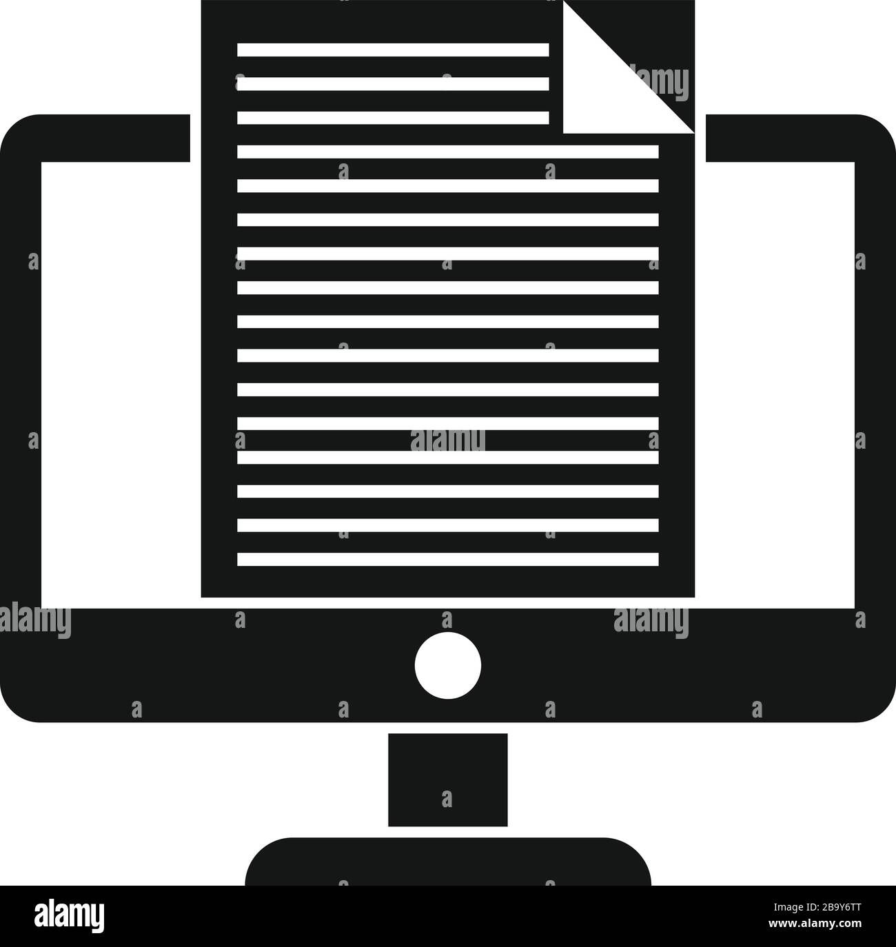 Icona Editor giornalista. Semplice illustrazione di giornalista editor icona vettoriale per il web design isolato su sfondo bianco Illustrazione Vettoriale