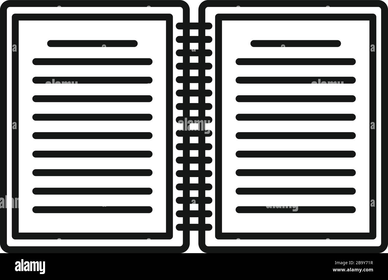 Icona dell'editor di riepilogo. Icona vettoriale editor di riepilogo contorni per il web design isolato su sfondo bianco Illustrazione Vettoriale