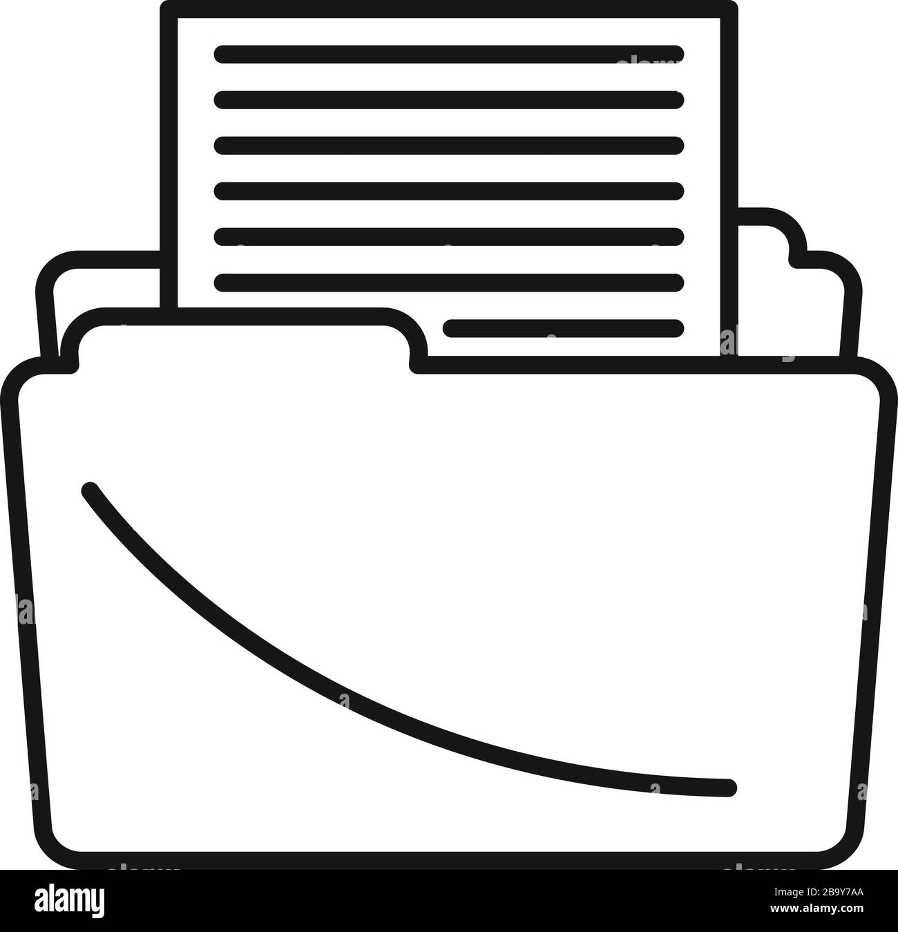 Icona Editor articolo. Icona vettoriale editor articolo di contorno per il web design isolato su sfondo bianco Illustrazione Vettoriale