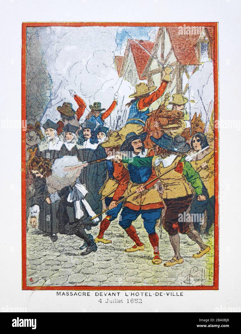 Vecchia illustrazione di 'L. Bombled' About The Fronde stampato alla fine del 19 ° secolo. Foto Stock