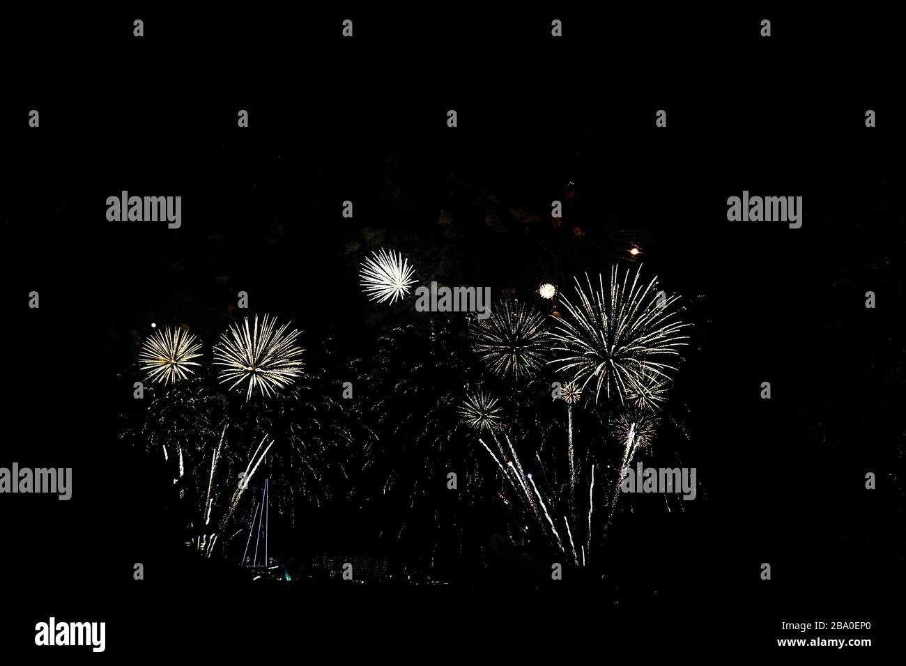 Una foto catturata di cracker a dubai Foto Stock