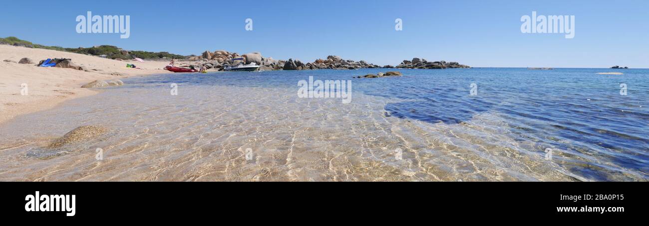 Corsica del Sud, vacanze in acqua sull'isola di bellezza. Francia Foto Stock