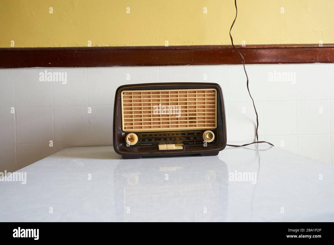 Vintage West German, radio Opta. Foto Stock
