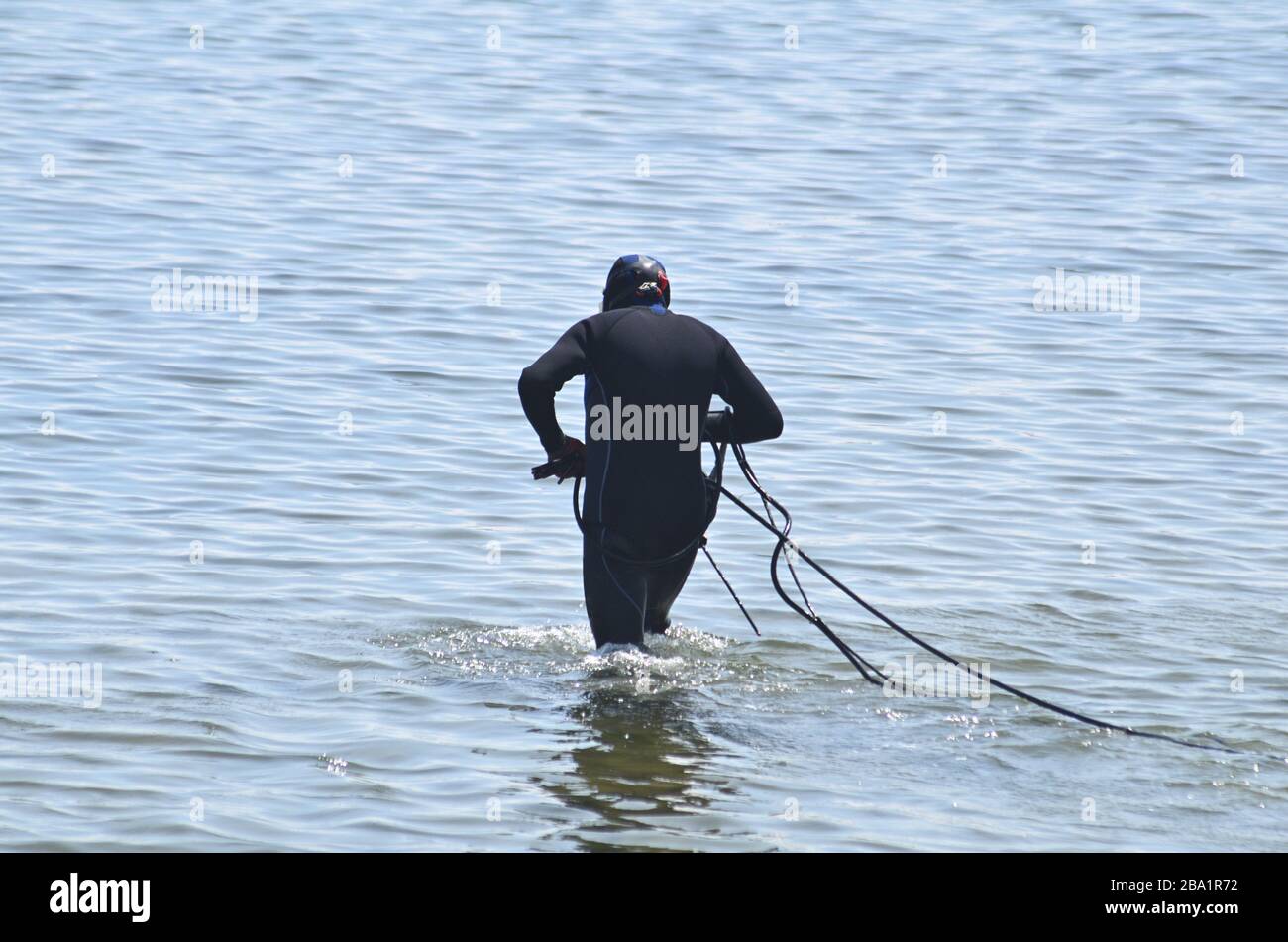 Riparazione eseguita dal mare Foto Stock