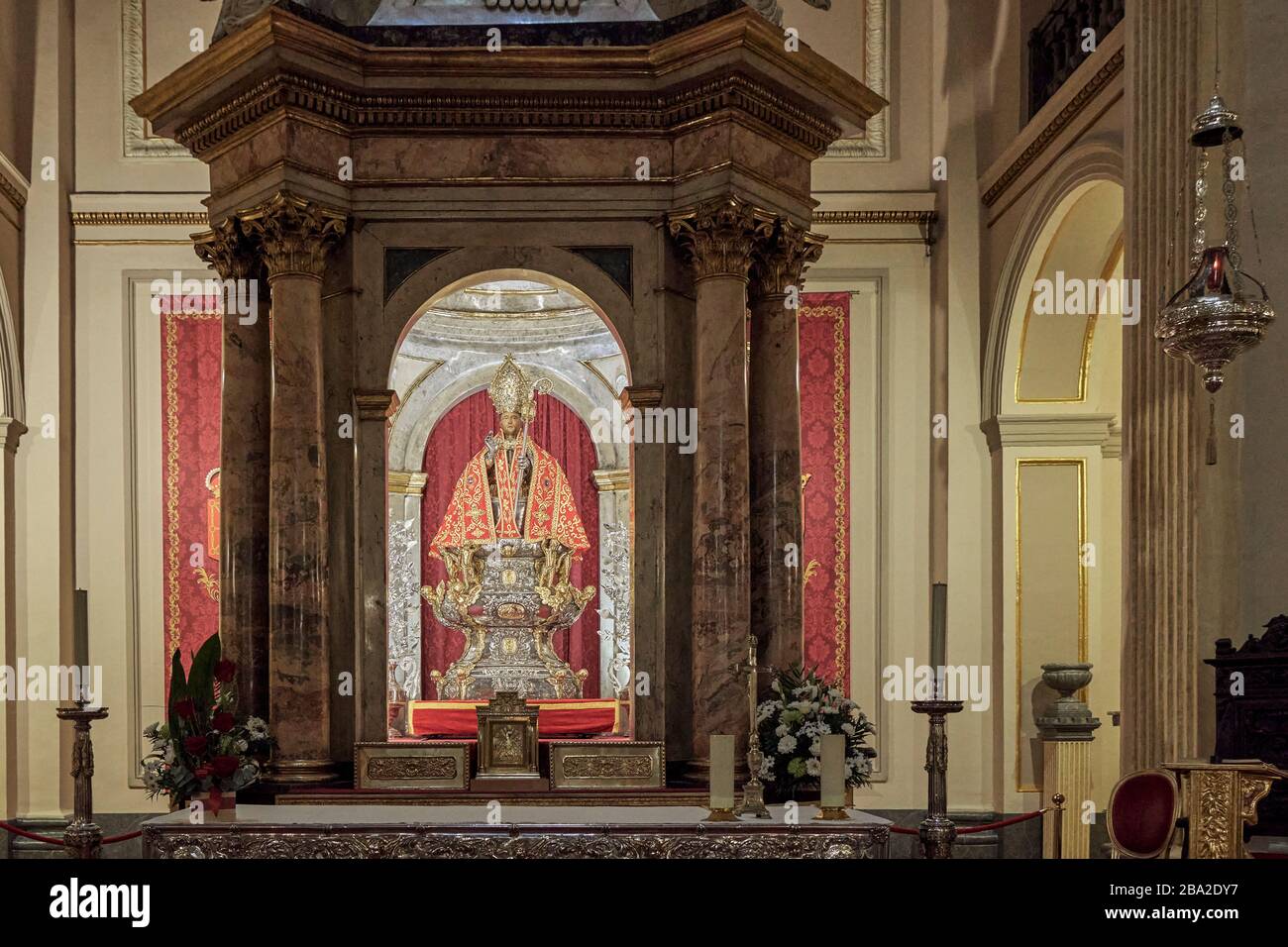 Cappella di San Fermin nella chiesa di San Lorenzo, Pamplona città, Navarra, Spagna, Europa Foto Stock