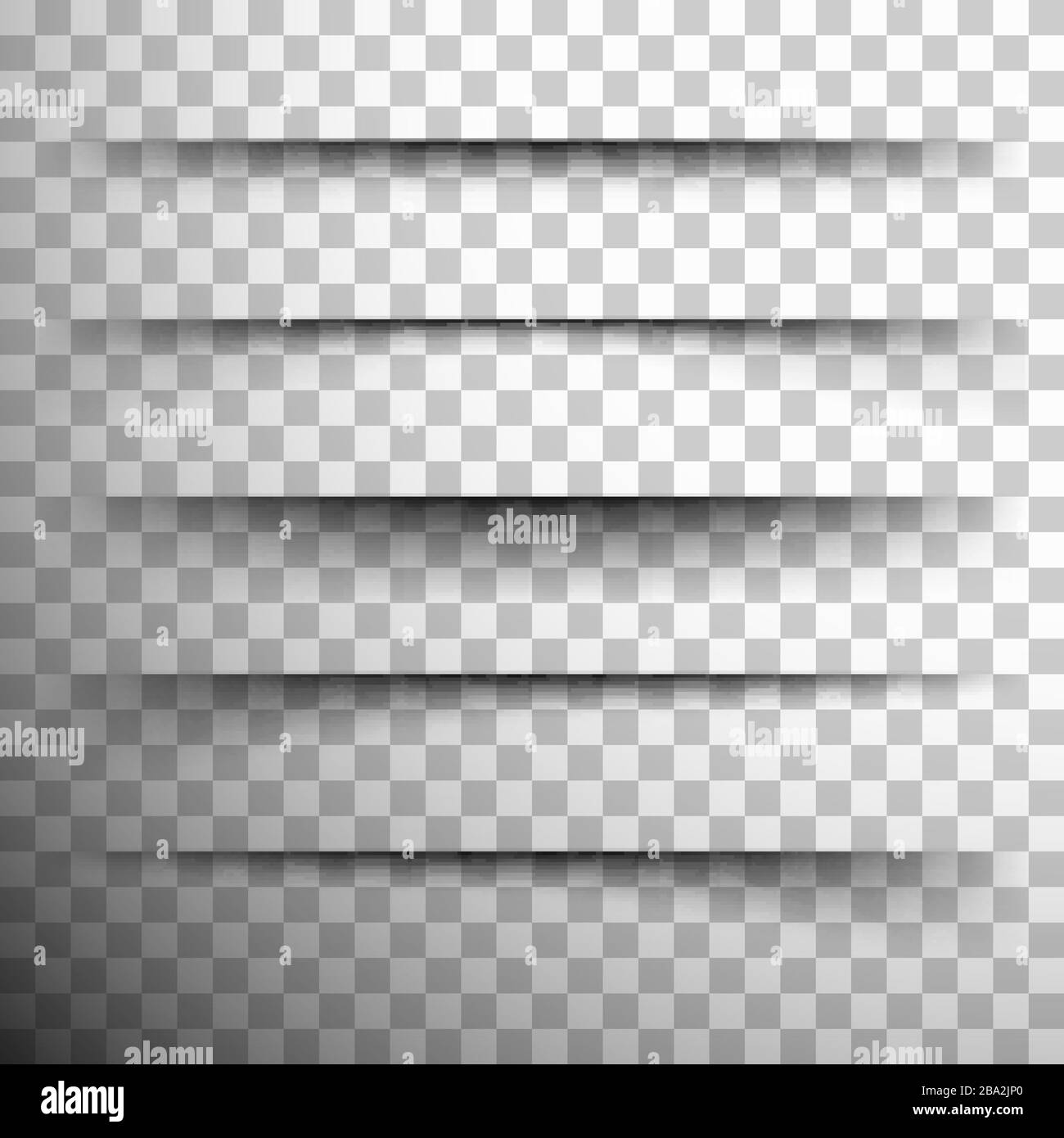 Vettore ombre realistiche.set di vettore di trasparente ombra realistica. Illustrazione Vettoriale