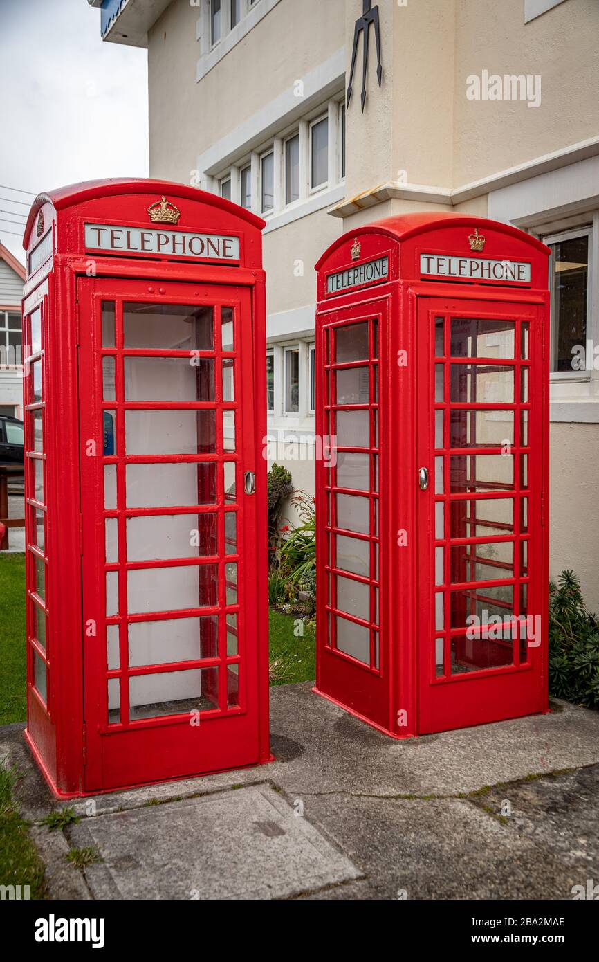 Le scene delle Isole Falkland Foto Stock