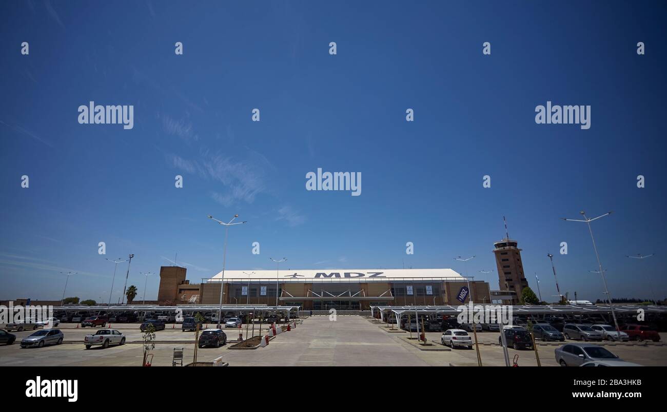 MENDOZA, ARGENTINA, 10 giugno 2015. Aeroporto Internazionale Gobernador Francisco Gabrielli, riapertura delle nuove strutture dell'aeroporto, El Plumerillo, la Foto Stock