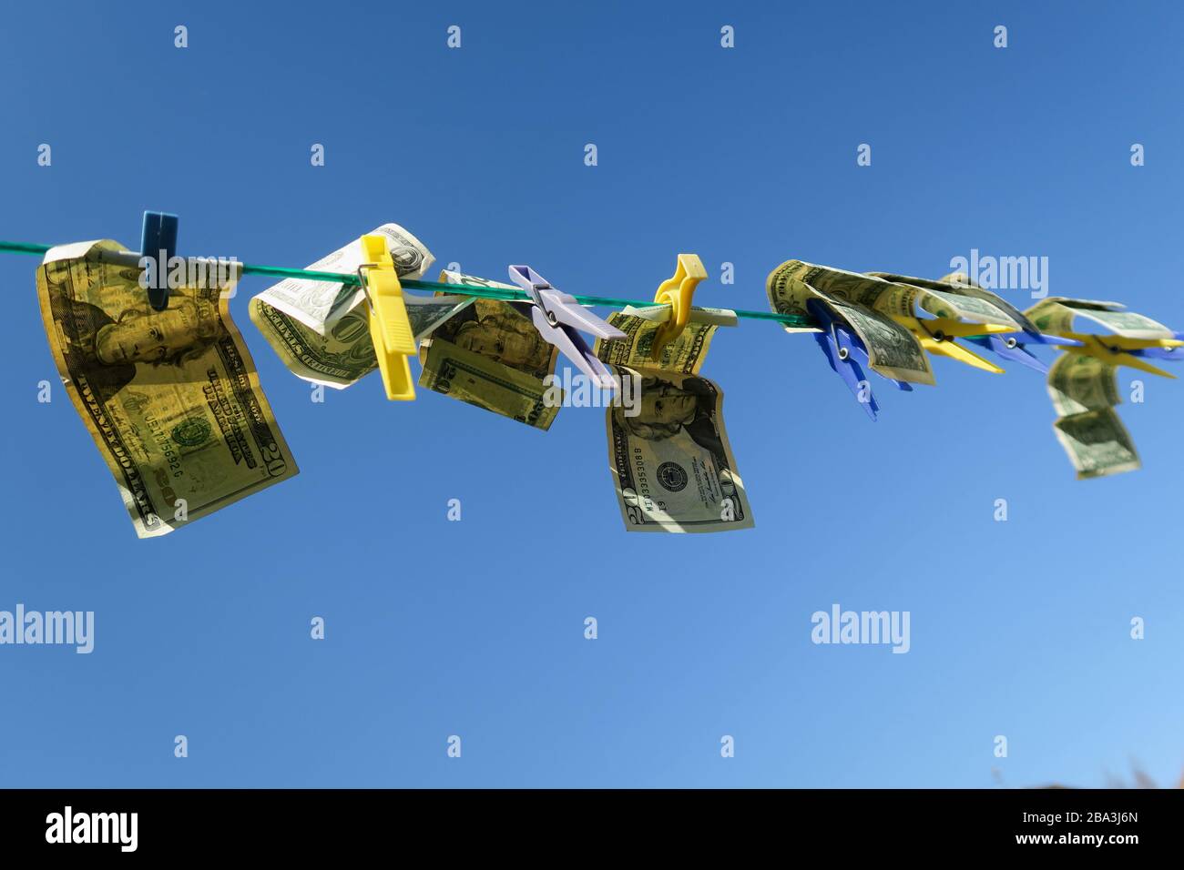 Riciclaggio di denaro Foto Stock