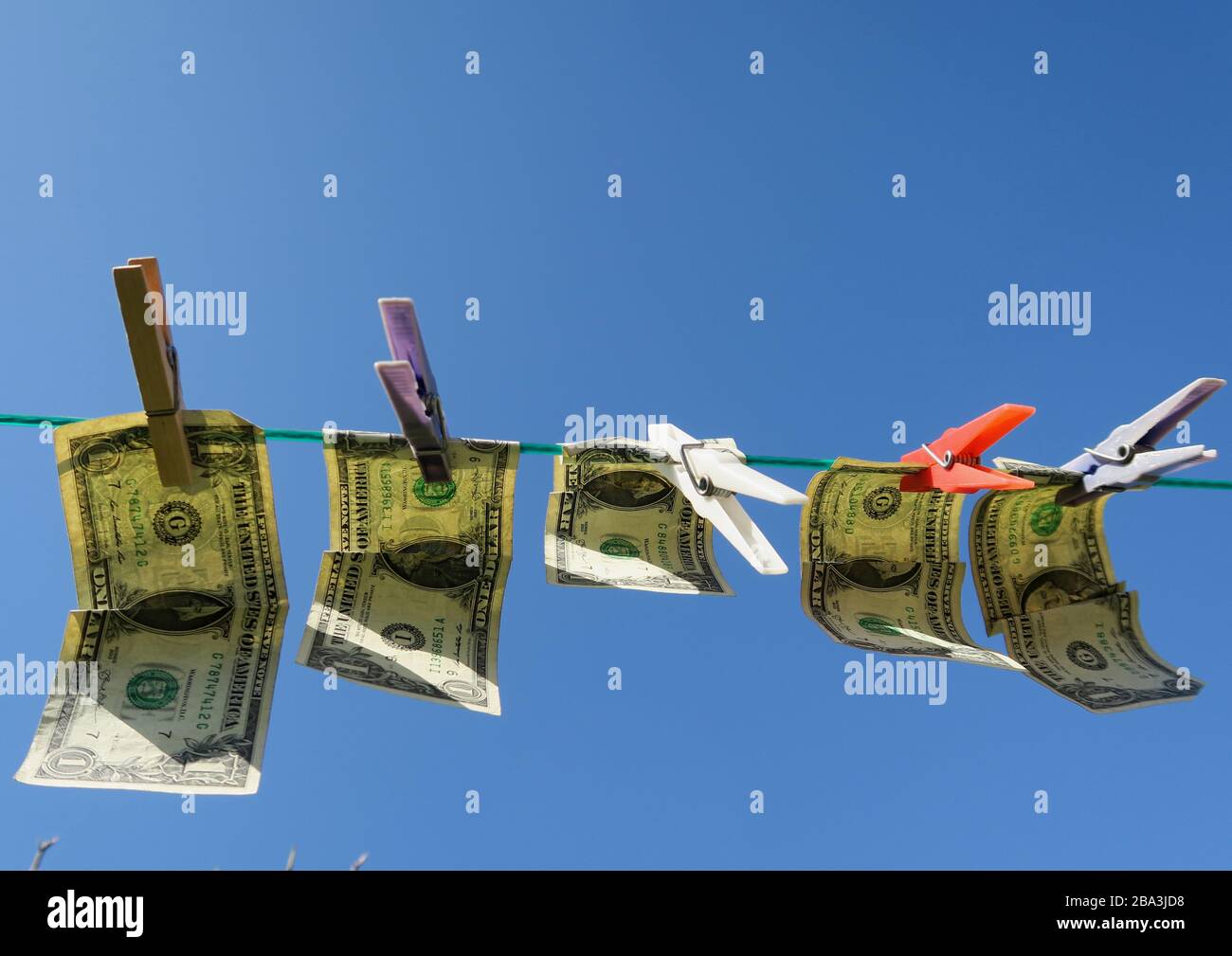 Riciclaggio di denaro Foto Stock