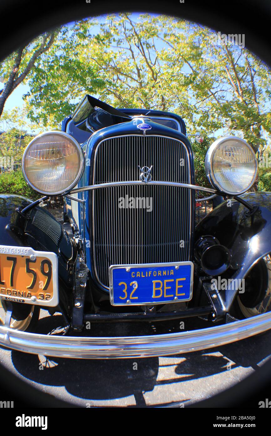 Auto classica al salone Fairfax ca Foto Stock