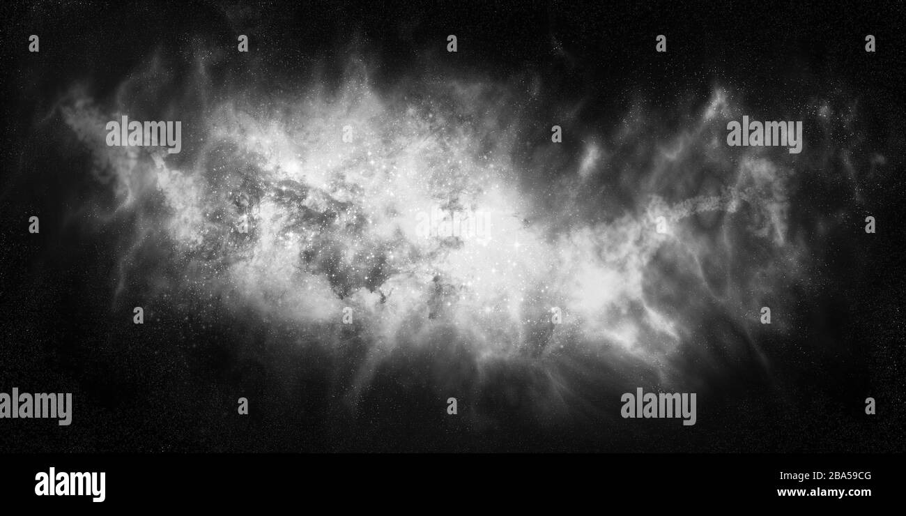Bella galassia nello spazio. Un'esplosione di umanità. Foto Stock
