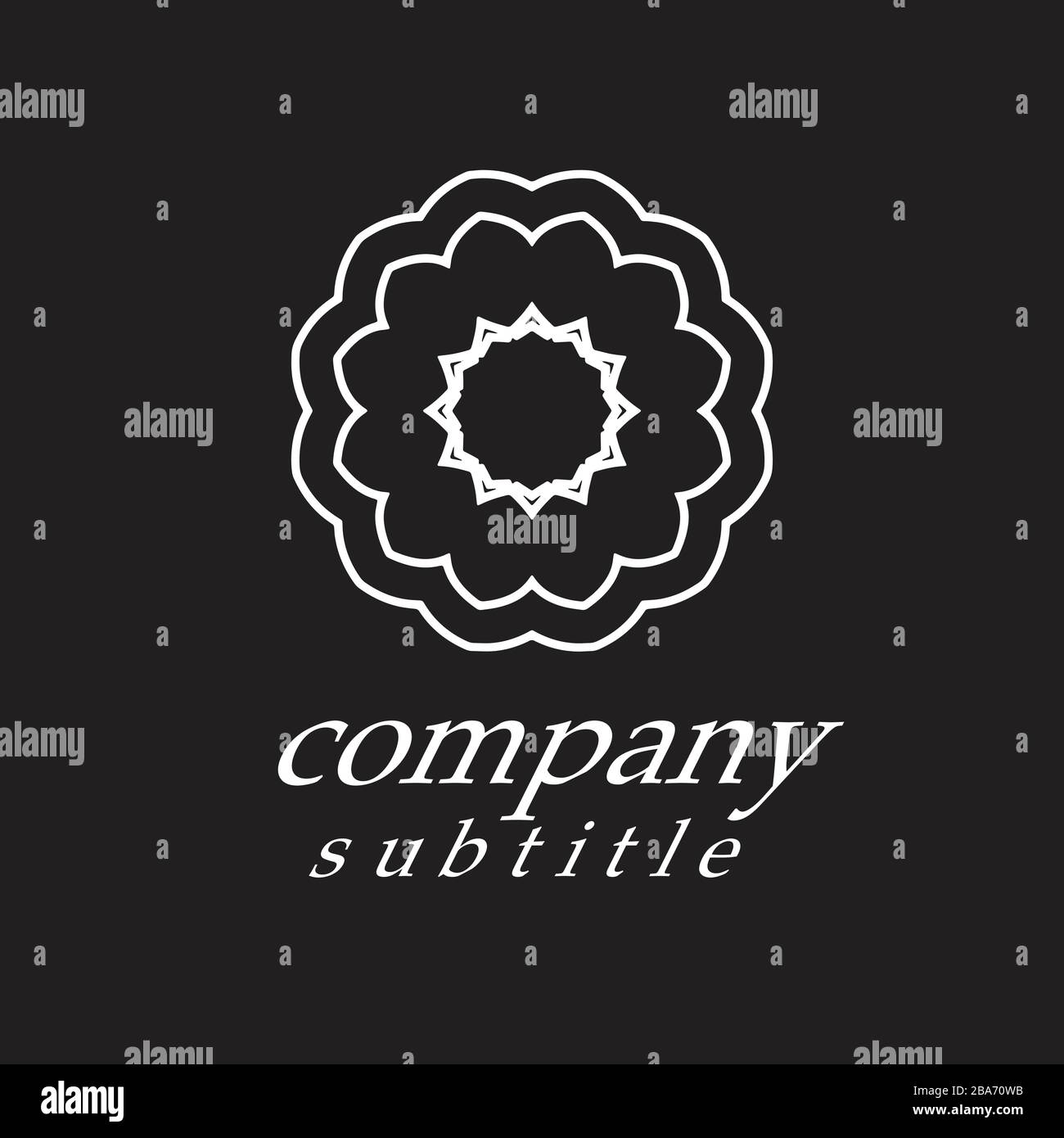 logo ornamento Illustrazione Vettoriale