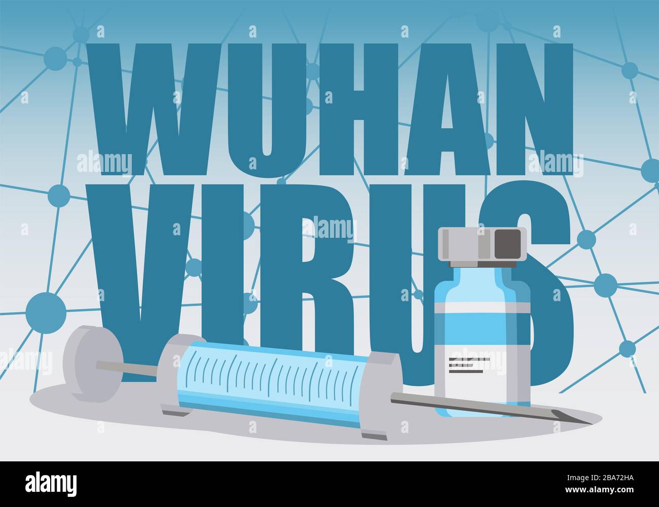 Concetto di malattia da virus Wuhan Illustrazione Vettoriale