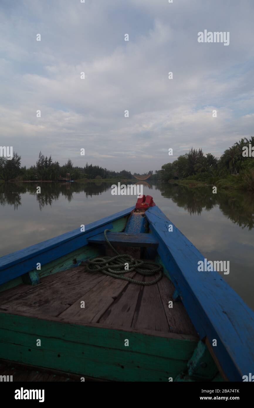 Fiume Thu Bon, Vietnam Foto Stock Fiume Thu Bon, Vietnam Foto Stock