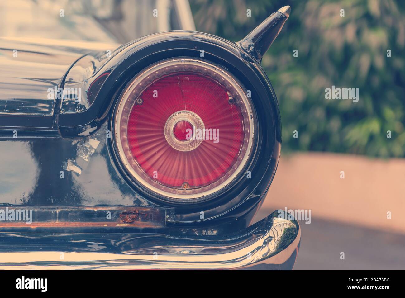 fanalino di coda di stile classico retro auto vintage. Foto Stock