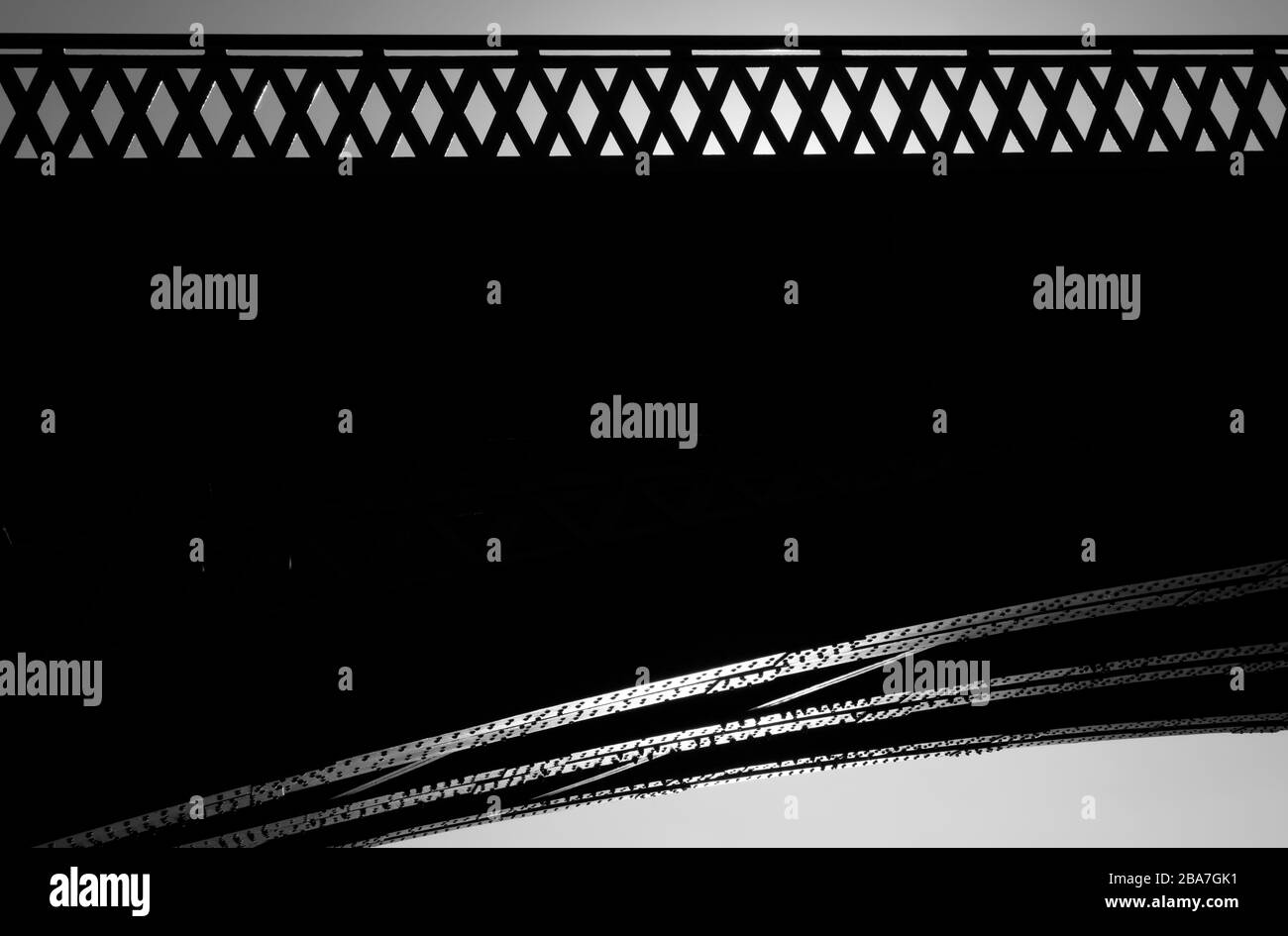 Cremorne Railway Bridge (noto anche come Battersea Rail Bridge), Battersea, Londra, Regno Unito Foto Stock