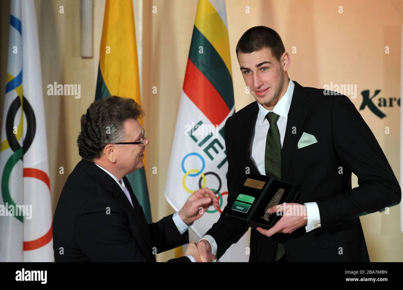 Presidente del Comitato Olimpico Nazionale Lituano Arturas Poviliunas Foto Stock