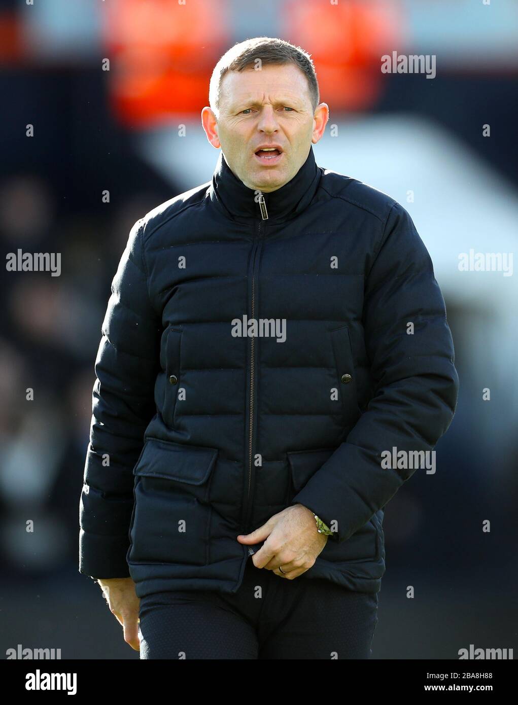 Luton Town Manager Graeme Jones Foto Stock