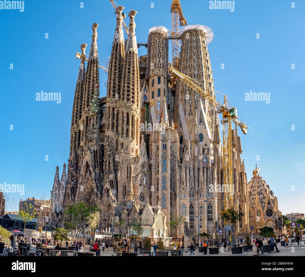La Sagrada Familia di Barcellona Foto Stock