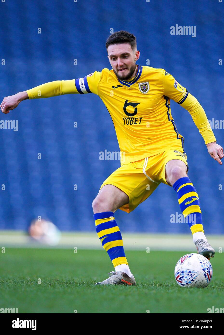 Matt Grimes di Swansea City durante la partita del Campionato Sky Bet a Ewood Park Foto Stock