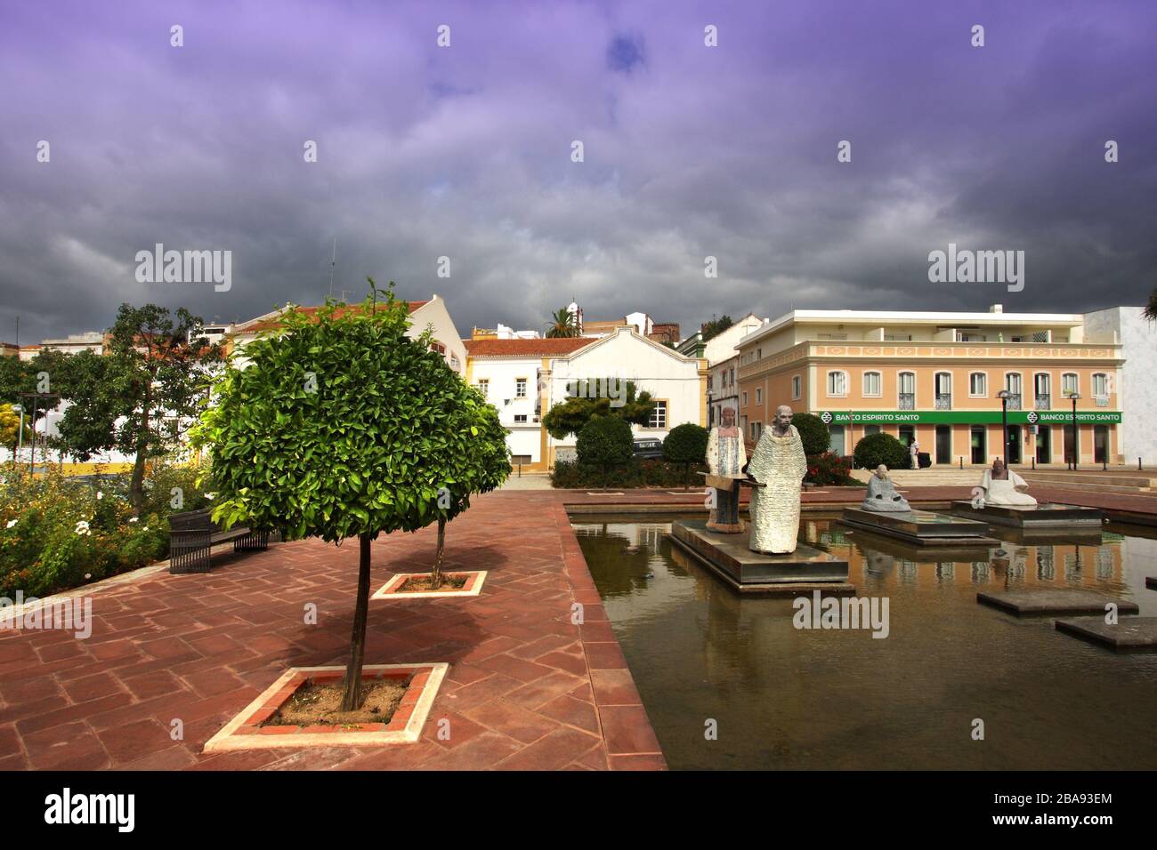 Algarve Silves Monumenti e giardini ornamentali Foto Stock