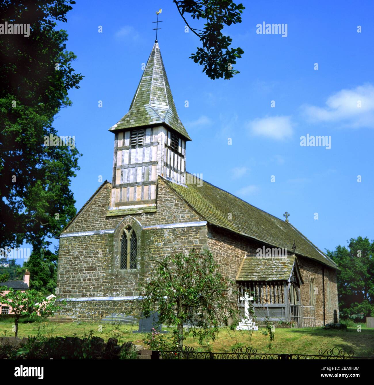 St Bartholemews Church, Vowchurch, Golden Valley, Herefordshire. Foto Stock