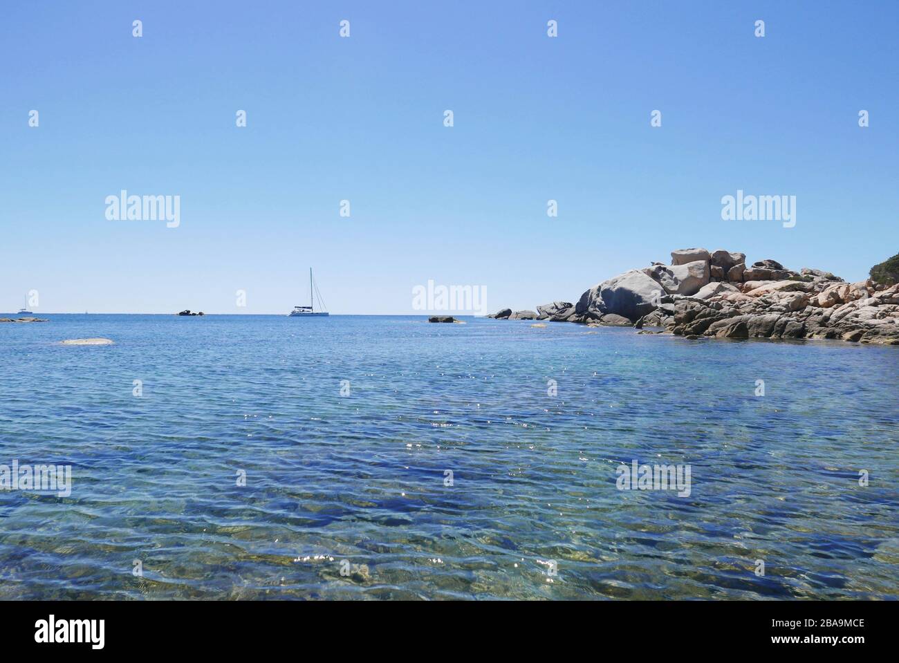 Corsica del Sud, vacanze in acqua sull'isola di beauty.France Foto Stock