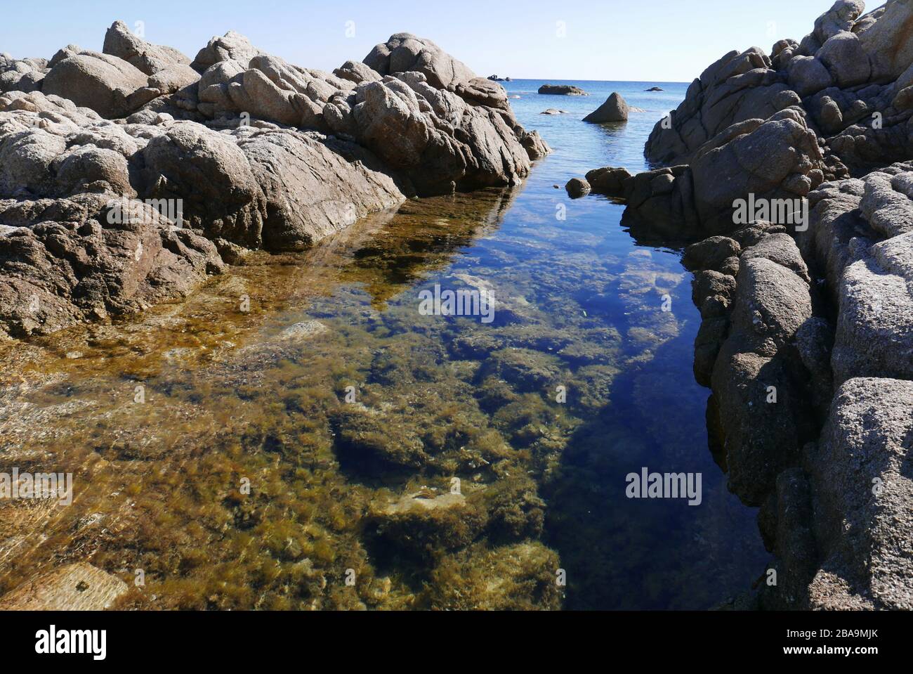 Corsica del Sud, vacanze in acqua sull'isola di beauty.France Foto Stock