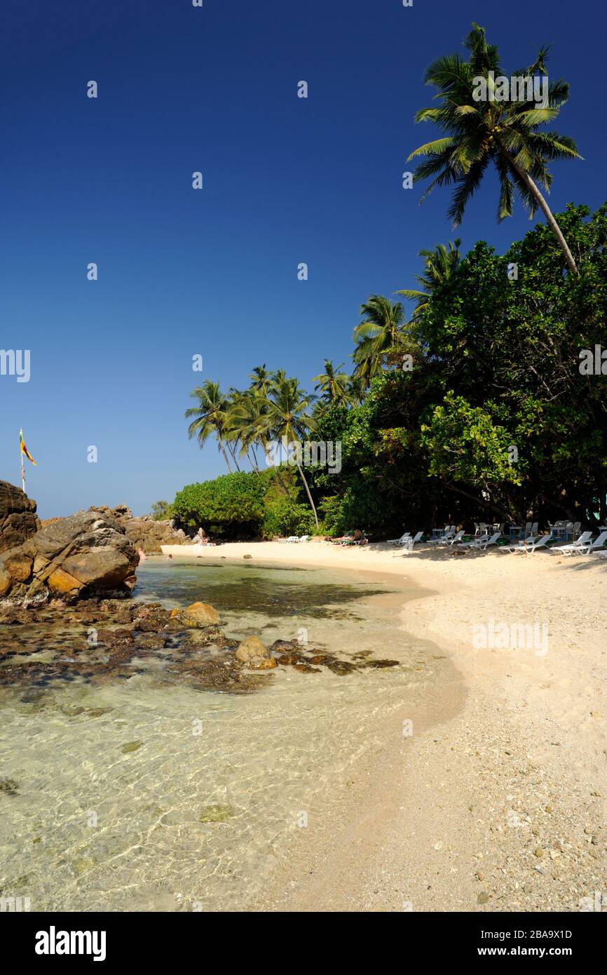 Sri Lanka, Mirissa, spiaggia segreta Foto Stock