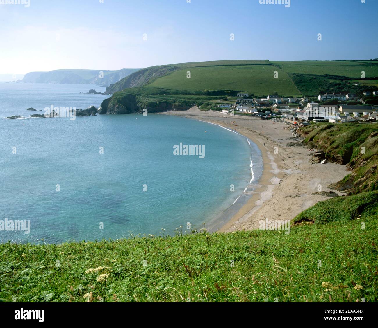 Spiaggia a Challaborough, Bigbury on Sea, South Hams, Devon. Foto Stock