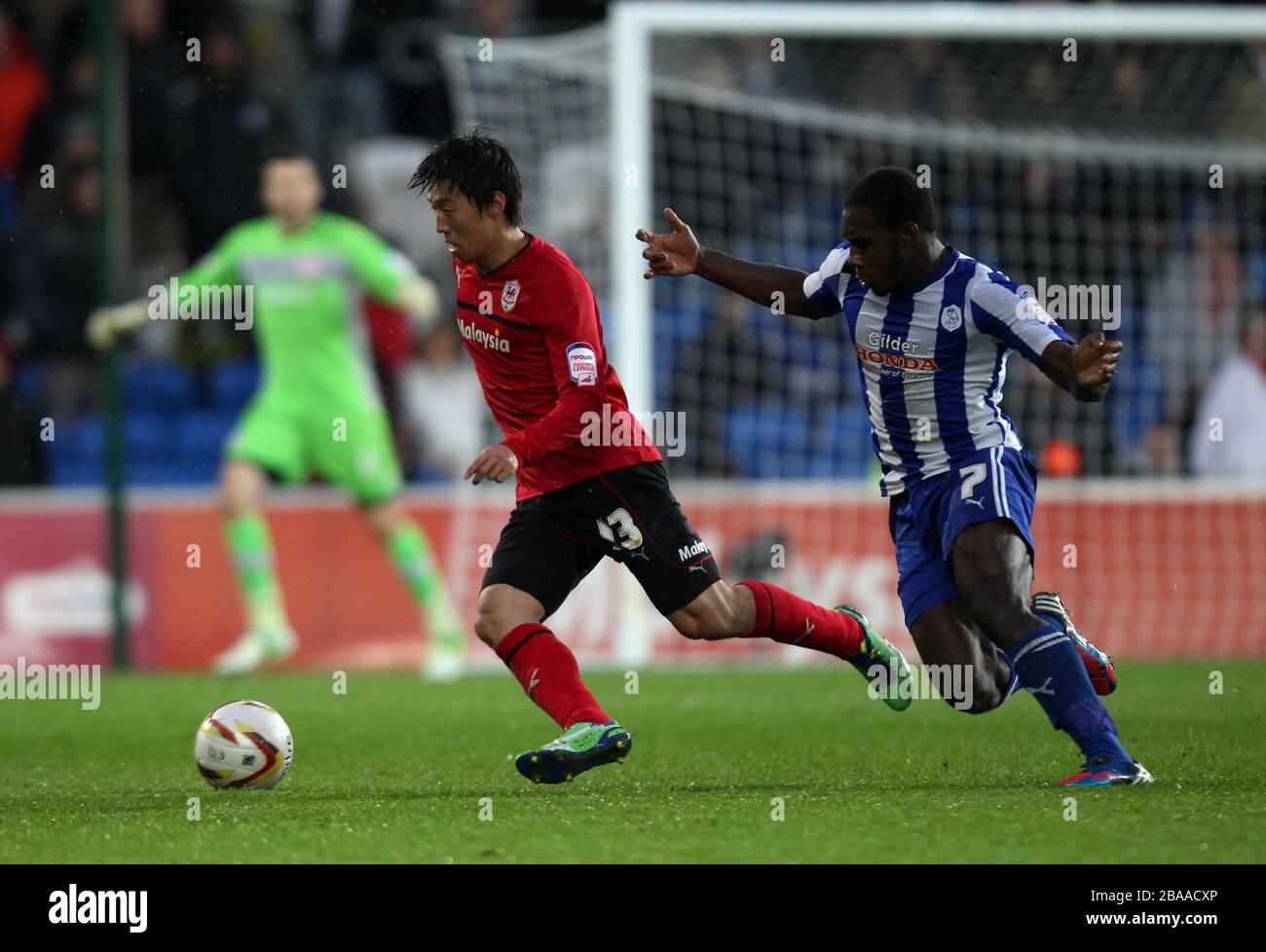 Kim Bo-Kyung e Sheffield della città di Cardiff Mercoledì Michail Antonio Foto Stock