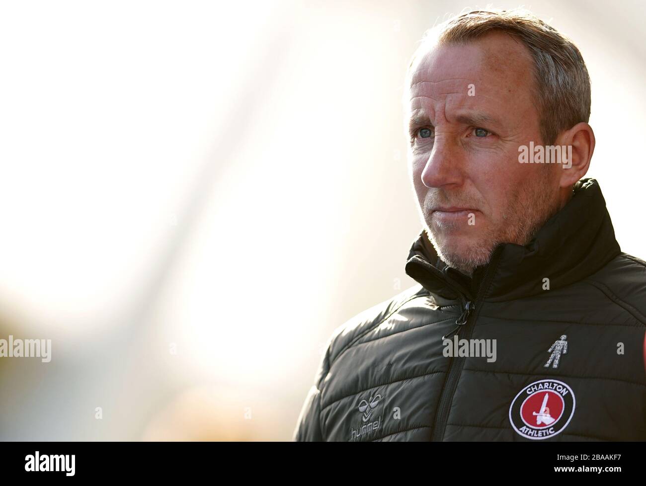 Charlton Athletic manager Lee Bowyer Foto Stock