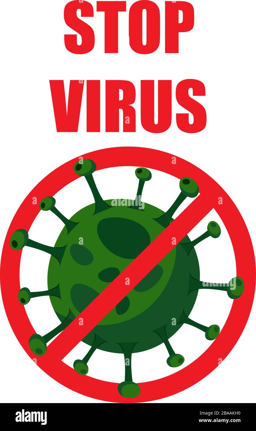 Illustrazione del vettore COVID 19 - STOP VIRUS Illustrazione Vettoriale