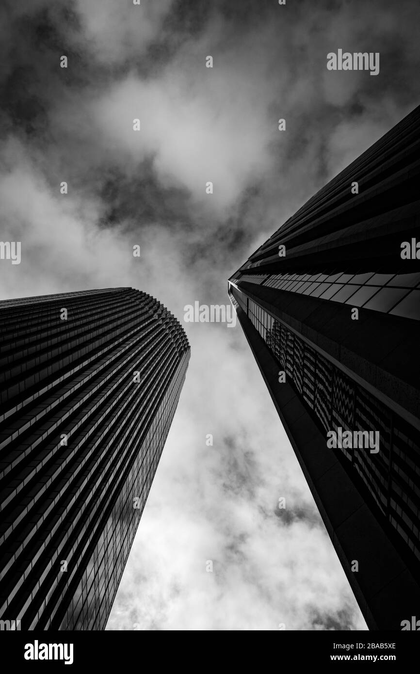 Guarda grattacieli, San Francisco, California, Stati Uniti Foto Stock