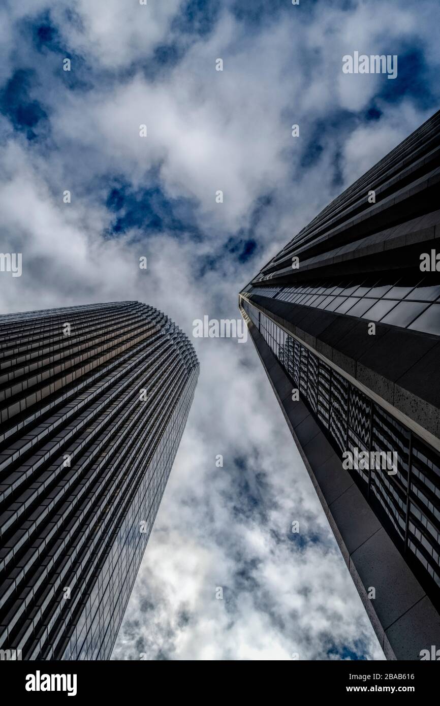 Guarda grattacieli, San Francisco, California, Stati Uniti Foto Stock