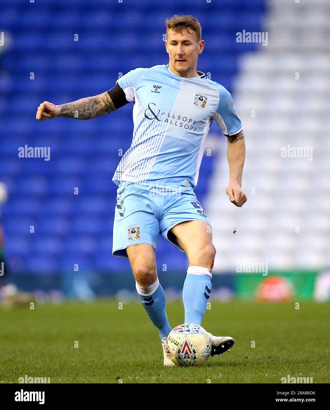Kyle McFadzean di Coventry City in azione Foto Stock
