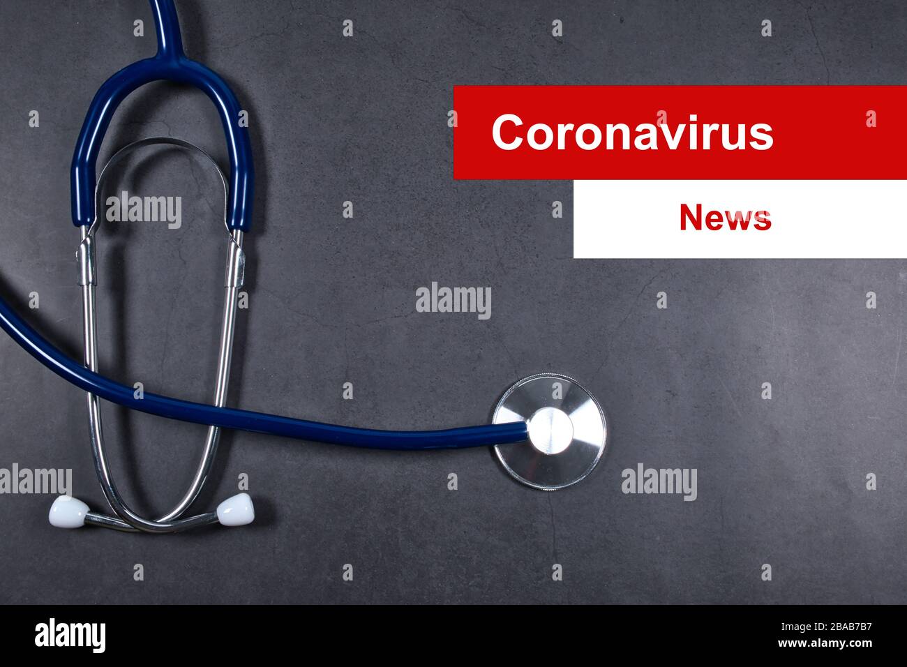 Coronavirus o COVID-19 notizie e aggiornamenti concept photo Foto Stock