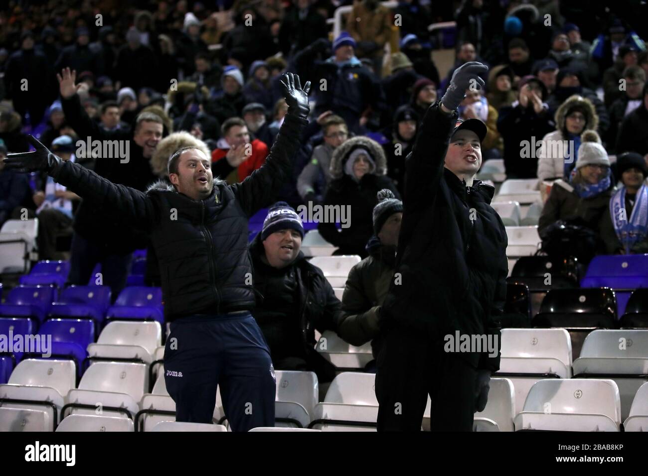 Coventry City tifosi sulle tribune Foto Stock